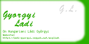 gyorgyi ladi business card