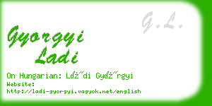 gyorgyi ladi business card